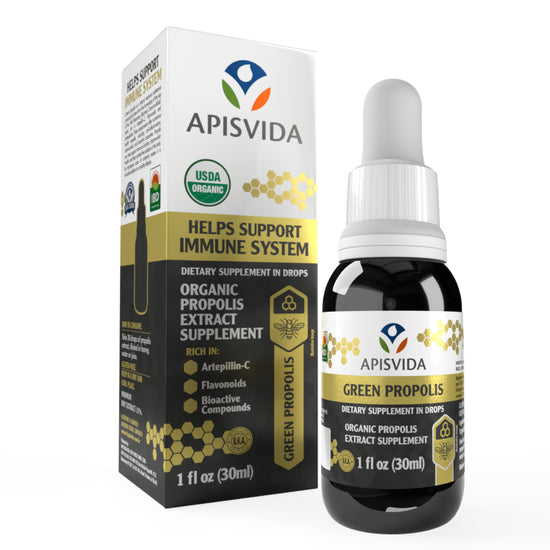APISVIDA Organic Green Propolis Extract Propoflex 1fl oz - 30ml