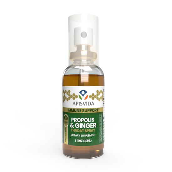 APISVIDA Propolis Throat Honey & Ginger